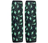 HECKBO 2x Dino Dinosaures Protecteur de ceinture de sécurité pour ceinture de sécurité Coussin d'épaule Coussin d'épaule Sièges d'auto Coussin de ceinture de sécurité pour enfants et garçons