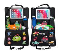 HECKBO 2x Protection dossier siège auto enfant Monstre + Monster Truck
