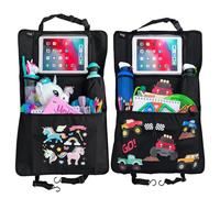 HECKBO 2x Protection siège auto enfant Licorne + Monster Truck