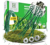 Heckenpracht® Brosse anti-mauvaises herbes professionnelle en nylon pour débroussailleuse | Avec 42 fils en nylon PA 66 | Brosse à herbes sauvages pour débroussailleuse en aluminium | Alésage de 25,4