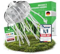 Heckenpracht® Brosse anti-mauvaises herbes professionnelle pour débroussailleuse - Avec fil en nylon solide de 30 m - Brosse à herbes sauvages pour débroussailleuse - Alésage de 25,4 mm - Accessoires