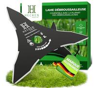 Heckenpracht Lame de débroussailleuse à 3 dents en acier trempé tond sans effort les herbes hautes et les sous-bois Fixation de lame pour débroussailleuses et coupe-bordures Accessoires