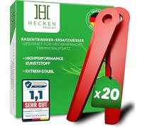 Heckenpracht Lot de 20 lames de débroussailleuse en plastique haute performance compatibles avec les coupe-bordures Einhell | Extrêmement incassables et durables | Lames de rechange pour coupe-bordure
