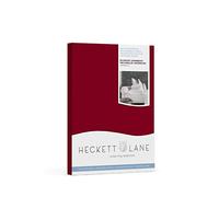 Heckett Lane Taie d'oreiller en Percale Rouge Aurore 80 x 80 cm
