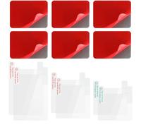 Heclia Lot de 12 autocollants électrostatiques double face pour pare-brise, caméra de tableau de bord, films statiques transparents pour montage à ventouse sans résidus