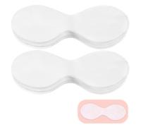 Heclia Lot de 200 masques jetables en papier non tissé pour soins des yeux en papier de coton pour le visage, spa, bricolage, masques transparents pour soins de la peau, spa, beauté à la maison