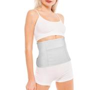 Heclia Lot d'huile de ricin réutilisable en coton bio - Emballage de compression pour ventre et cou - Avec élastique réglable - Étanche - Anti-huile - Anti-fuite - Bande élastique
