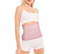 Heclia Lot d'huile de ricin réutilisable en coton bio - Emballage de compression pour ventre et cou - Avec élastique réglable - Étanche - Anti-huile - Anti-fuite - Bande élastique