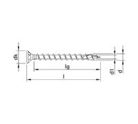 HECO HECO-TOPIX-plus 3,5 x 12, tête fraisée, Pozi-Drive, FT, A3K, 1000 pcs. Quantité:1000