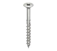 Vis HECO-Topix-Plus Inox - Ø8x160mm - Tête Fraisée à poches de fraisage - Filetage Partiel - T40 - Boite de 100 - 61866 G