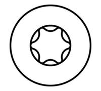 25 vis à bois pour charpente - acier Durocoat T - tête fraisée Torx - 13X1000 HECO