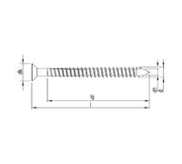 HECO HECO-WR-T 13,0 x 700, tête fraisée, T-Drive, FT, DC-T, 25 pcs. (WR-T-13X700) Quantité:25