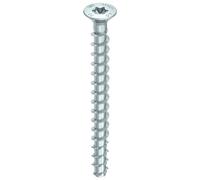 Vis béton acier zingué tête fraisée filetage total MULTI-MONTI Plus - 7,5 x 80 mm - x50 HECO