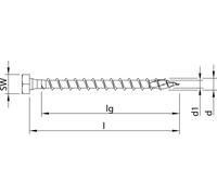 Heco -TOPIX-plus 10,0x60 Pleine patte SW-15/T-40 Combiné, A3K, 61470