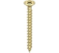Heco -TOPIX-plus 3,5x16 Filetage plein variable PZD-2 Tête fraisée zinguée jaune, A3L, 60193