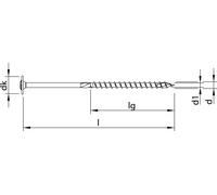 HECO-TOPIX-plus 8,0 x 340, tête de disque XL, T-Drive, TG, A2K 50 pces
