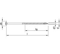 HECO-TOPIX-plus 8,0 x 400, tête de disque XL, T-Drive, TG, A2K 50 pces