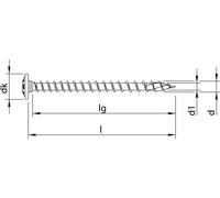 HECO-TOPIX-plus A2 8,0 x 120, tête de disque, T-Drive, VG 50 pces