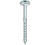 Vis HECO - Topix Plus - Acier zingué blanc - Tête ronde large