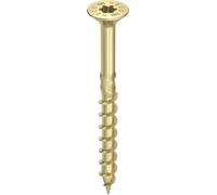 HECO-TOPIX-plus Vis à tête fraisée 5x100 filet partiel HD-20 zingué jaune, A3L, 100 pcs. , 60980