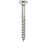 Vis HECO-Topix-Plus - Ø5x80mm - Tête Fraisée à poches de fraisage - Filetage Partiel - T20 - Boite de 200 - 61796