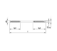 HECO WT-T 8,2 x 245, tête fraisée cylindrique, T-Drive, FST, A3K, 50 pcs. (WT-T 8,2x245 znb) Quantité:50