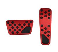 Hecotrax Couvre-pédale en alliage d'aluminium pour Dodge Challenger 2008-2023 pour chargeur 2011-2023, pour Chrysler 300 300C 2009-2019, sans perçage - Couvre-pédale de frein et d'accélérateur en