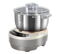 HEcSHENG Machine à Pâte avec Fonction Fermentation, Mélangeur en Acier Inoxydable de 5L/7L pour la Cuisson à Domicile, Machine à Pétrir Antiadhésive avec Panneau de Minuterie et Chambre de Réserve