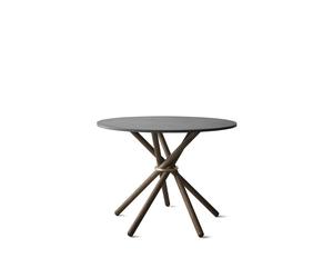 Hector 105 Table de Salle à Manger Béton Foncé/Chêne Foncé