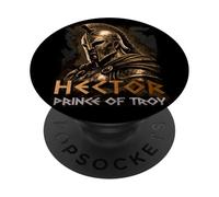Hector, Guerrier, Prince de Troie - Mythologie Grecque PopSockets PopGrip Adhésif
