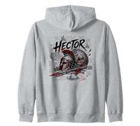 Hector Trojan Ancient Grec Guerrier Scène de Bataille Sweat à Capuche