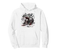 Hector Trojan Ancient Grec Guerrier Scène de Bataille Sweat à Capuche