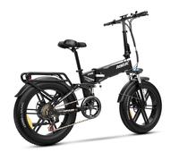 Hedatx PX6 48V 10.4Ah batterie au Lithium vélo électrique 20 "pneu déplacements urbains vélos électriques vélo tout-terrain Hedatx PX6（black）