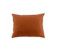 HEDDA - Taie d'Oreiller 50x70cm Flanelle de Coton Coloris Tomette -