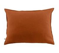 HEDDA - Taie d'Oreiller 50x70cm Flanelle de Coton Coloris Tomette -