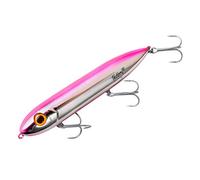 Heddon Super Spook Leurre de pêche en mer, Chrome/Rose, 12,7 cm