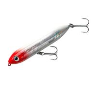 Heddon Super Spook Topwater Leurre de pêche pour Eau salée et Eau Douce, tête Rouge, Super Spook Jr (1/2 oz)