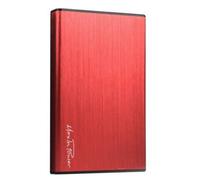 HEDEN Boîtier Disque Dur 2,5 '' en Aluminum, Boîtier Externe Portable USB3.0 vers SATA pour Une Conception sans Outil HDD/SSD de 7 mm / 9,5 mm, Prise en Charge Maximale de 4 to,Rouge