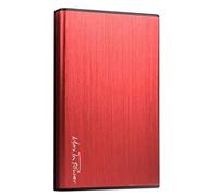 Heden Boîtier Disque Dur 2,5 '' en Aluminum, Boîtier Externe Portable USB3.0 vers SATA pour Une Conception sans Outil HDD/SSD de 7 mm / 9,5 mm, Prise en Charge Maximale de 4 to,Rouge