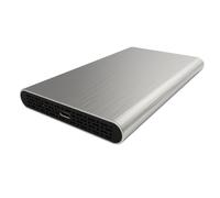 HEDEN Boitier externe 2.5' en Aluminium sortie USB 3.1 Gen 2, Type C cable USB-C/USB-A + USB-C/USB-C - Gris