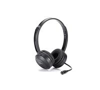 Casque micro HEDEN Bluetooth connexion BT ou câble jack 3.5 micro pivotant, arceau réglable noir