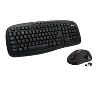 Heden Pack clavier/souris sans fil KPC60WIFCA 2.4GHz - souris 4 boutons 1200dpi, AZERTY 112 Noir