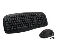 Heden Pack clavier/souris sans fil KPC60WIFCA 2.4GHz - souris 4 boutons 1200dpi, AZERTY 112 Noir