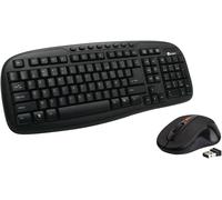 Heden Pack clavier/souris sans fil KPC60WIFCA 2.4GHz - souris 4 boutons 1200dpi, AZERTY 112 Noir