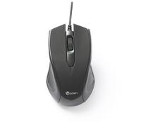 HEDEN Souris Filaire 1200 DPI Connexion USB - Ultra-Léger Ambidextre - Compatible avec PC/Mac - Noir