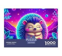 Hedgehog 1000 Pièce Puzzle Jeu ÉduChatif Classique Jigsaw Puzzles Jeu De Défi Unique pour Cadeaux De Voyage, Présent 70x50cm/1000pcs