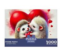 Hedgehog 1000 Pièce Puzzle Jeu ÉduChatif Créatif Jigsaw Puzzle Jeu De Défi Unique pour Adultes Et Enfants 38x26cm/1000pcs