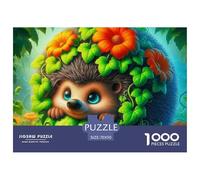Hedgehog 1000 Pièce Puzzle Jeu ÉduChatif Créatif Jigsaw Puzzles Jeu De Défi Unique pour Cadeaux De Voyage, Présent 70x50cm/1000pcs