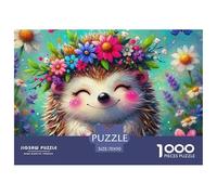 Hedgehog 1000 Pièce Puzzle Jeu ÉduChatif Créatif Jigsaws Belle Décoration Puzzle pour Cadeaux De Voyage, Présent 70x50cm/1000pcs