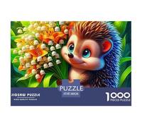 Hedgehog 1000 Pièce Puzzle Jeu ÉduChatif Créatif Jigsaws Défi Couleur pour Adultes Et Enfants 38x26cm/1000pcs